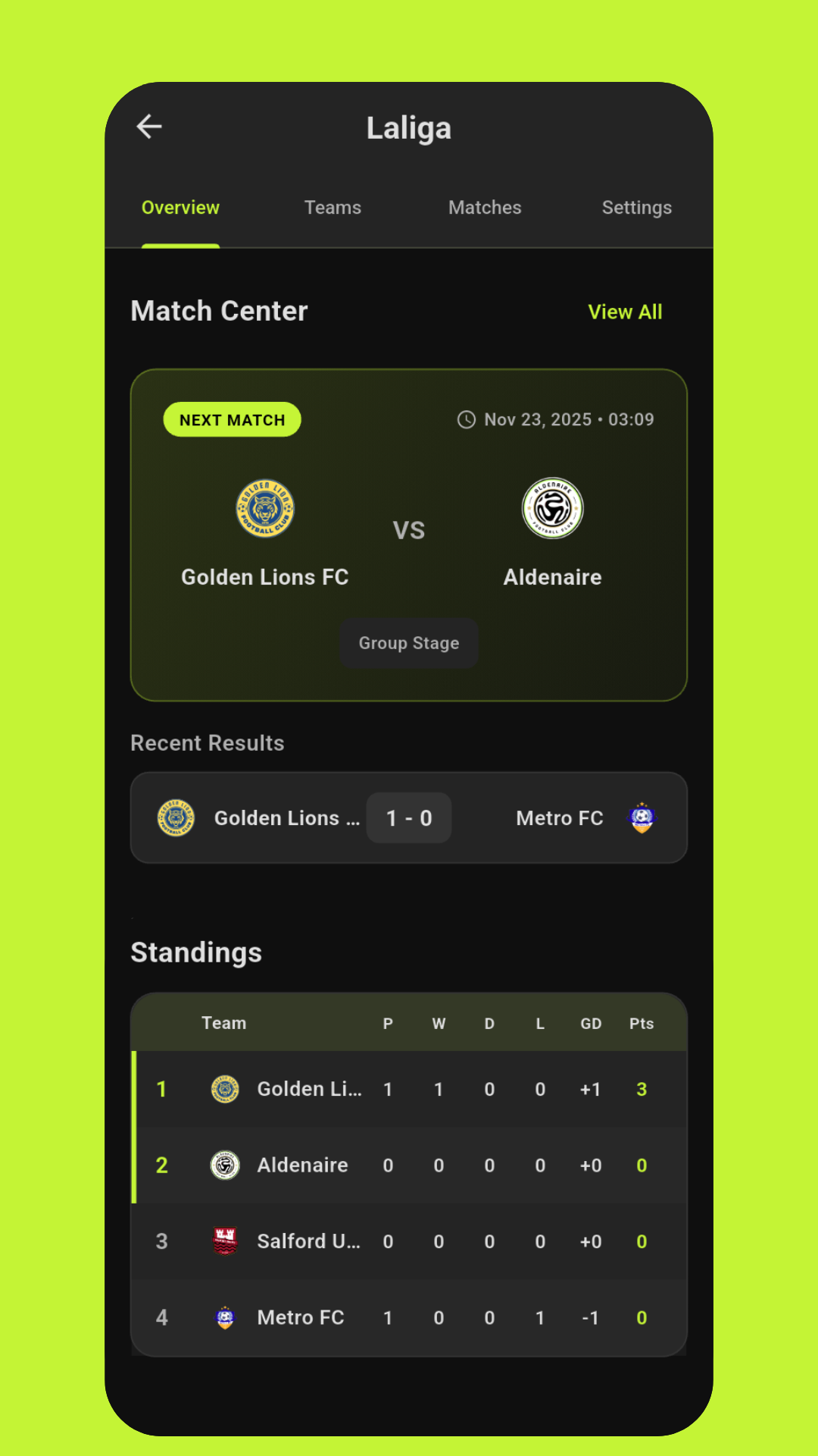 Tournament Management